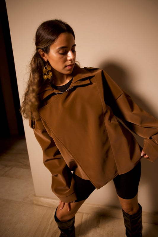 The Untamed Chamois Brown Jacket