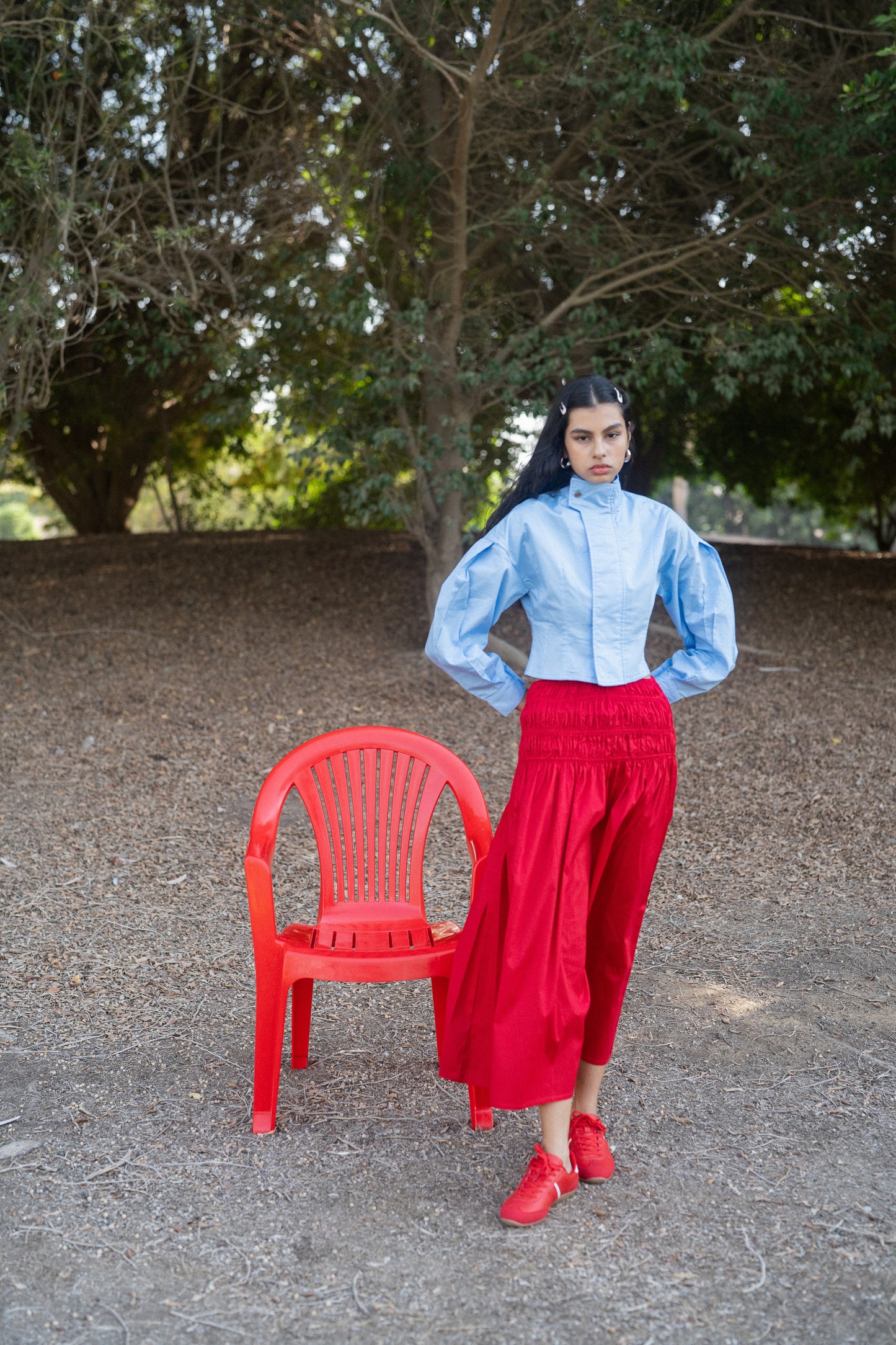 The Sculpted Blue Shirt