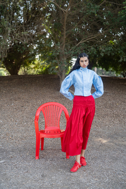 The Sculpted Blue Shirt
