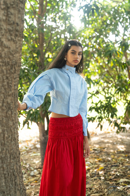 The Scarlet Smocked Waist Skirt